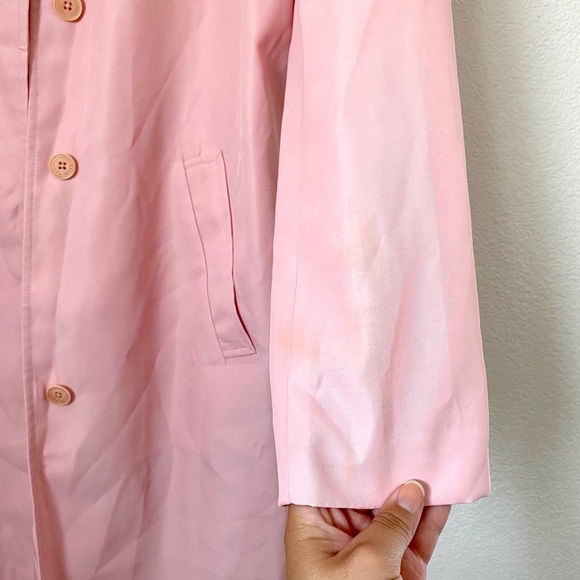 Lauren by Ralph Lauren Pink Trench Coat - Picture 9 of 9